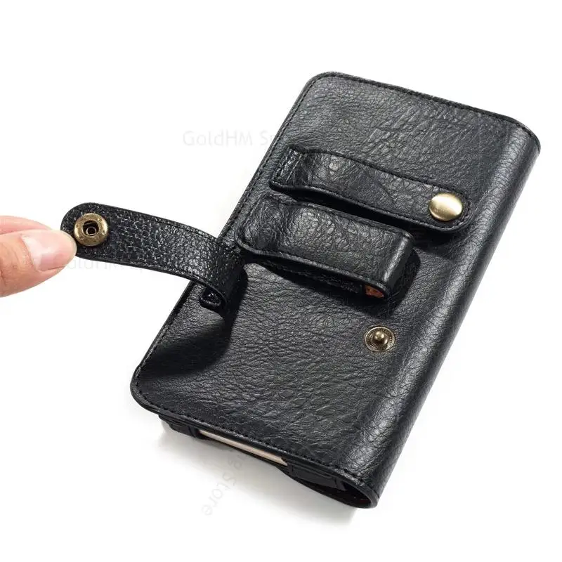Leather Phone Case For Doro 8110 8100 1380 5860 Phone Pouch For Doro 5517 1372 1362 7011 7031 5516 7000H Waist Holster Belt Bag