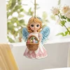Sweet Angel Girl Acrylic Keychain Car Rearview Mirror Accessories Backpack Small Pendant 3