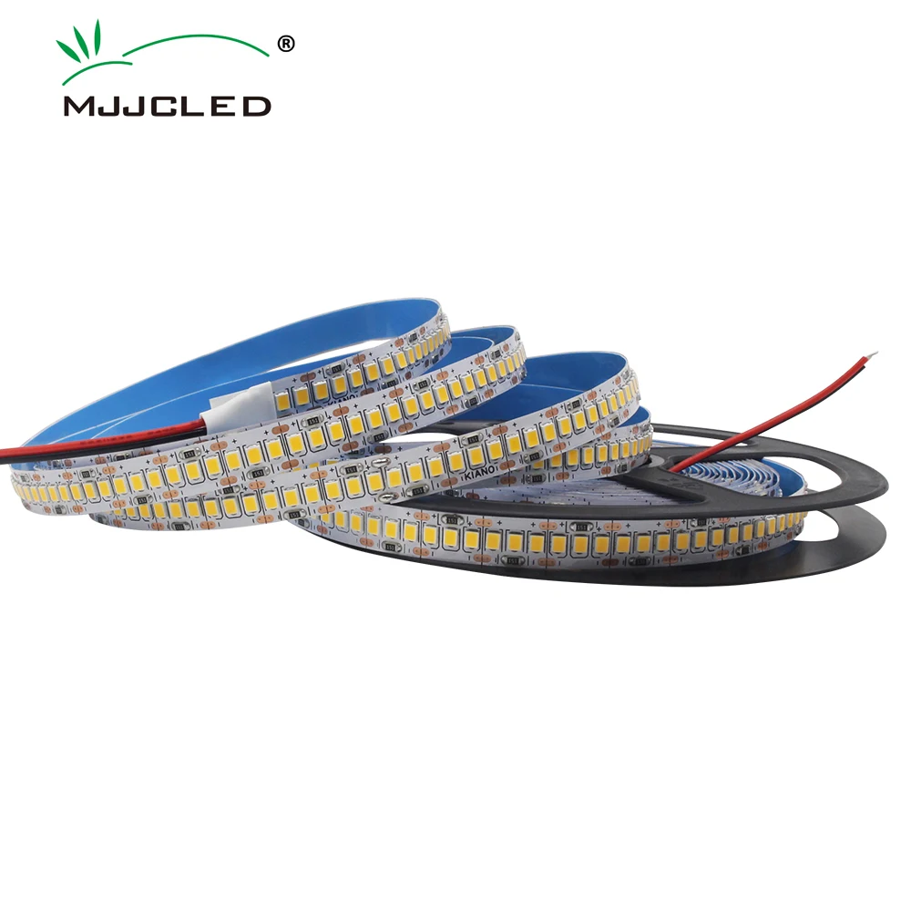 12V 24V SMD 2835 LED Strip Lights 5M 240Leds/m Warm Cool Natural White Bright Flexible Tape Lamp for Kitchen Room Decoration