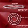 Moissanite Tennis Necklace for Women Men D Color VVS Sparking Diamond Spring Clasp Original 925 Sterling Silver Jewelry with GRA 3