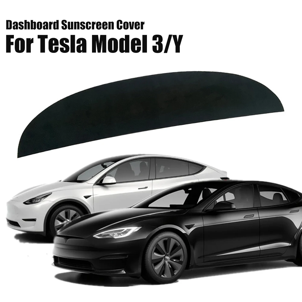 

Автомобильный чехол для приборной панели Tesla Model Y модель 3 2017- 2023 нескользящий, с защитой от фотоскольжения замшевый/кожаный коврик для приборной панели автомобильные аксессуары