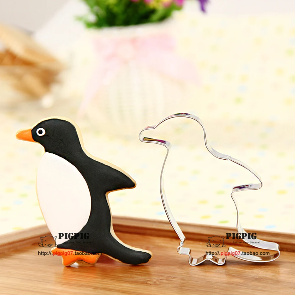 1pcs Penguin Moldes Metal Cookie Cutter patisserie reposteria gateau Macaron Pastry Candy Cake Decor Tools Kitchen Accessories