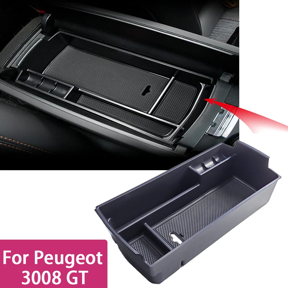 Cadre Console Centrale Climatiseur 3 Pièces Peugeot 3008 GT 2017-2022 - Fibre Carbone Noir
