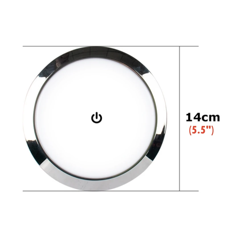 1pcs Chrome 14CM Dim