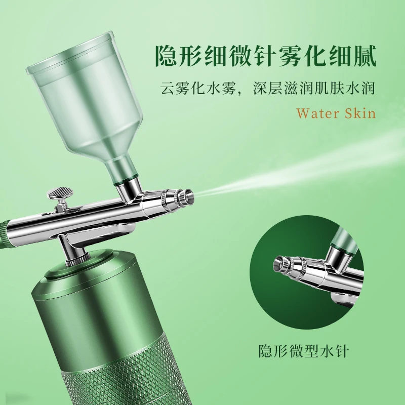 

High Pressure Oxygen Injection Skin Spray Nano Mist Sprayer Hydrating Instrument Portable Handheld Water Oxygen Instrument