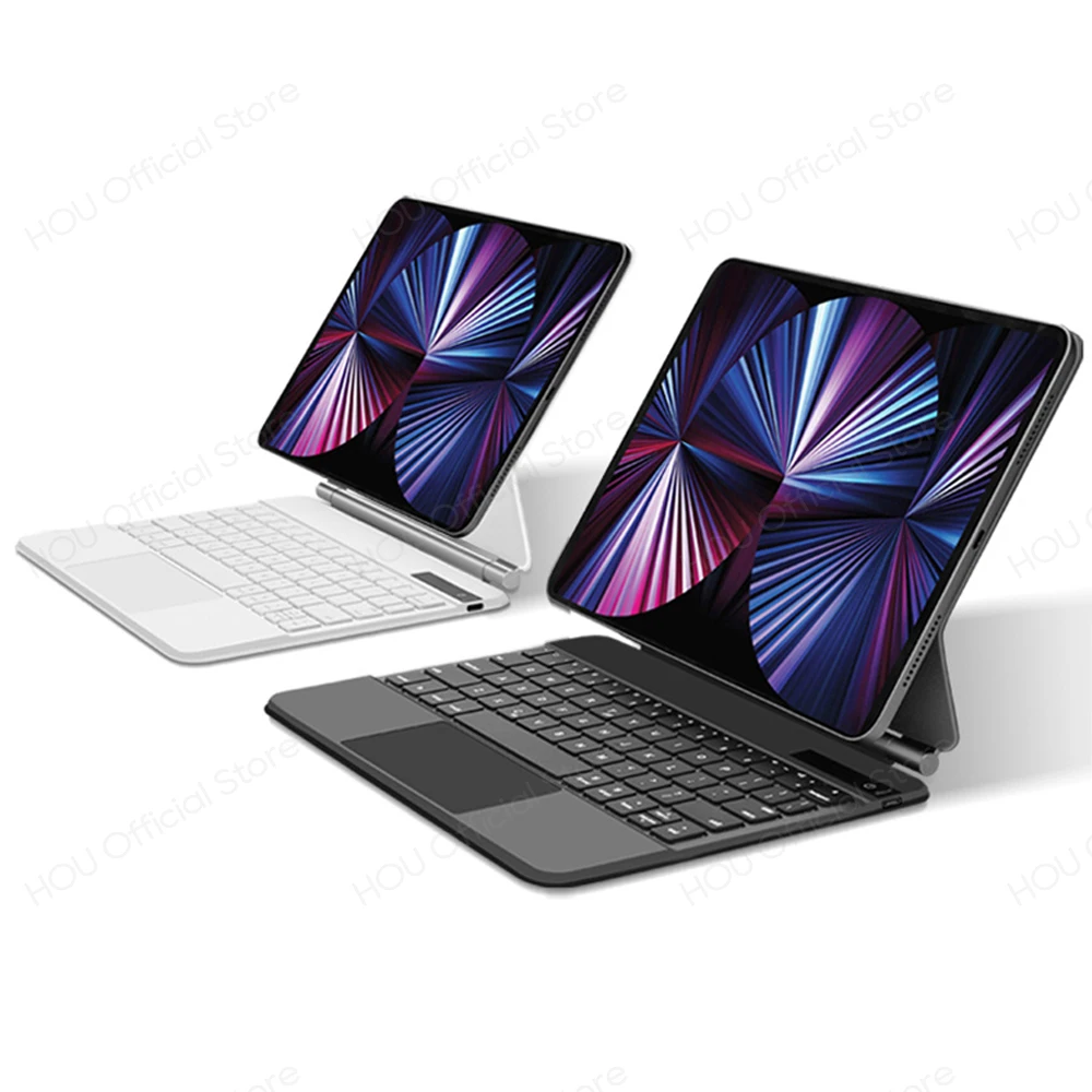 HOU-ipad Pro 11 12.9 ipad air 4 5用のマジックキーボード,マグネット 