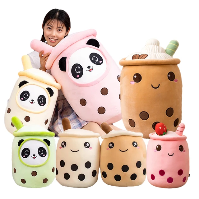 Boba Tea Plush Recheado,Boba Pelúcia Bubble Tea Plushie