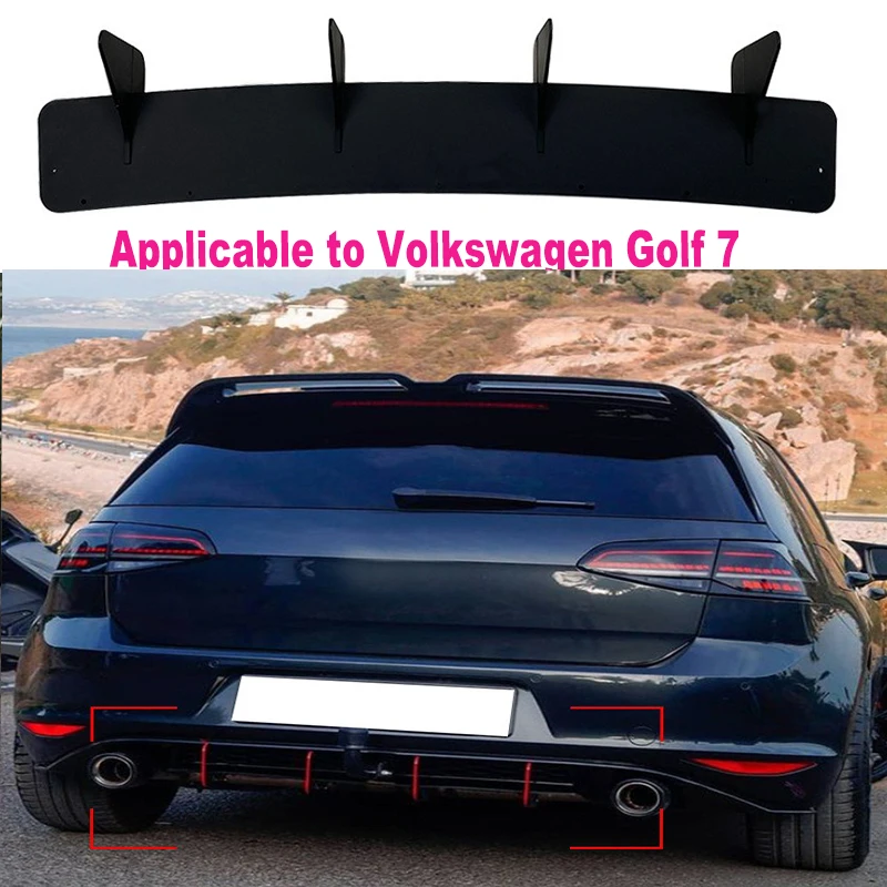 Applicable To Volkswagen Golf 7 Gti Golf 7 Gti Rear Lip Wind Knife Tail Lip Rear Blade Spoiler Modification