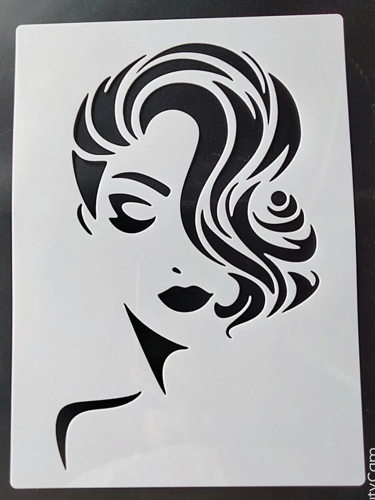 21-29Cm-Woman-Template-For-Furniture-Walls-Painting-Decoration-Layering ...