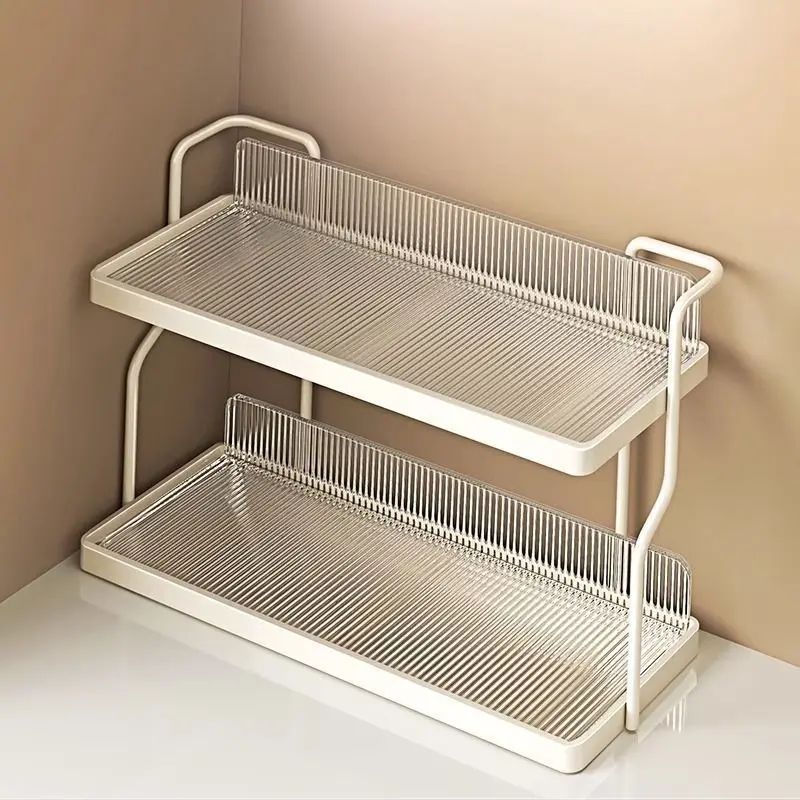 

Kitchen Washstand Rack Household Countertop Adjustable Rack Multifunctional Storage Rack Desktop Sundries Organize Storage
