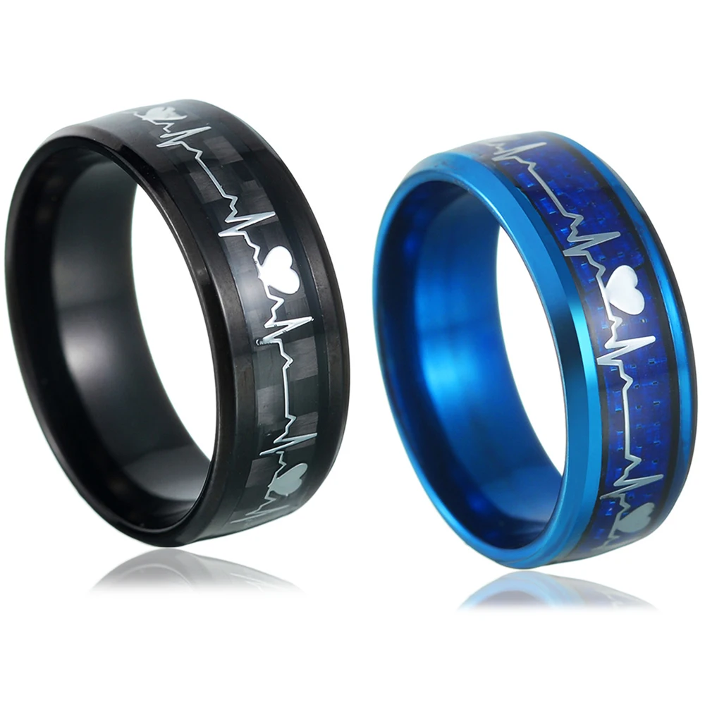 Stainless Steel Wedding Jewelry Stainless Steel Fiber Rings New