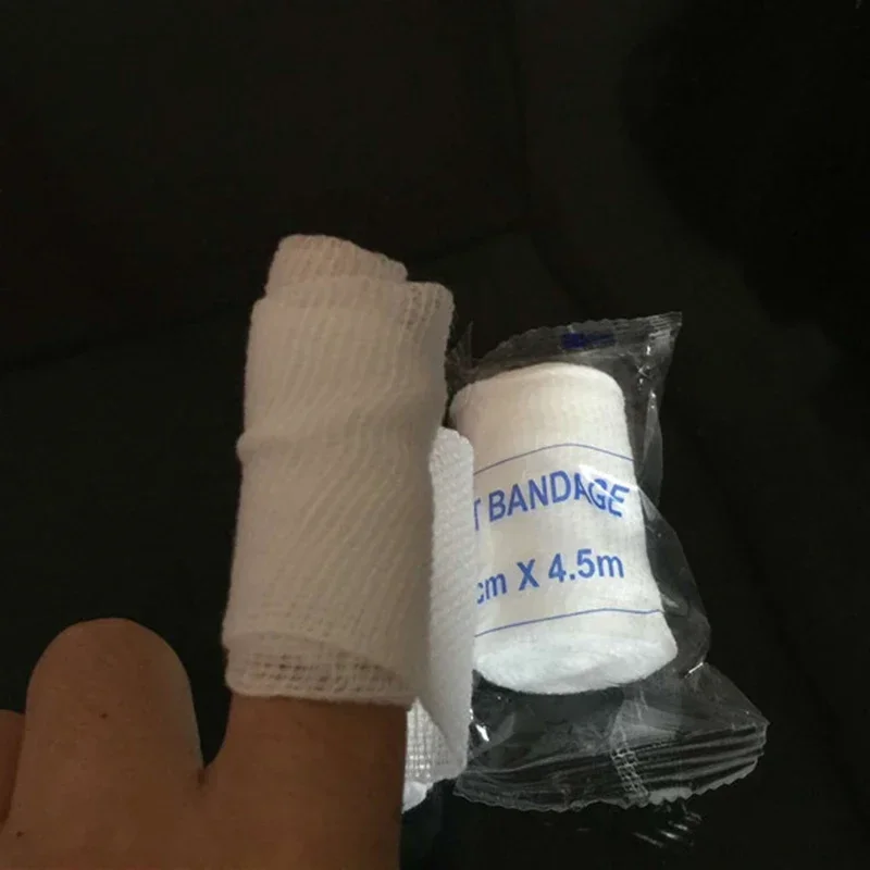 10pcs/lot Medical Elastic Bandages First Aid Emergency Cotton Wound Dressing Nursing Care Gauze Patches Strips Adhesive Plasters 3