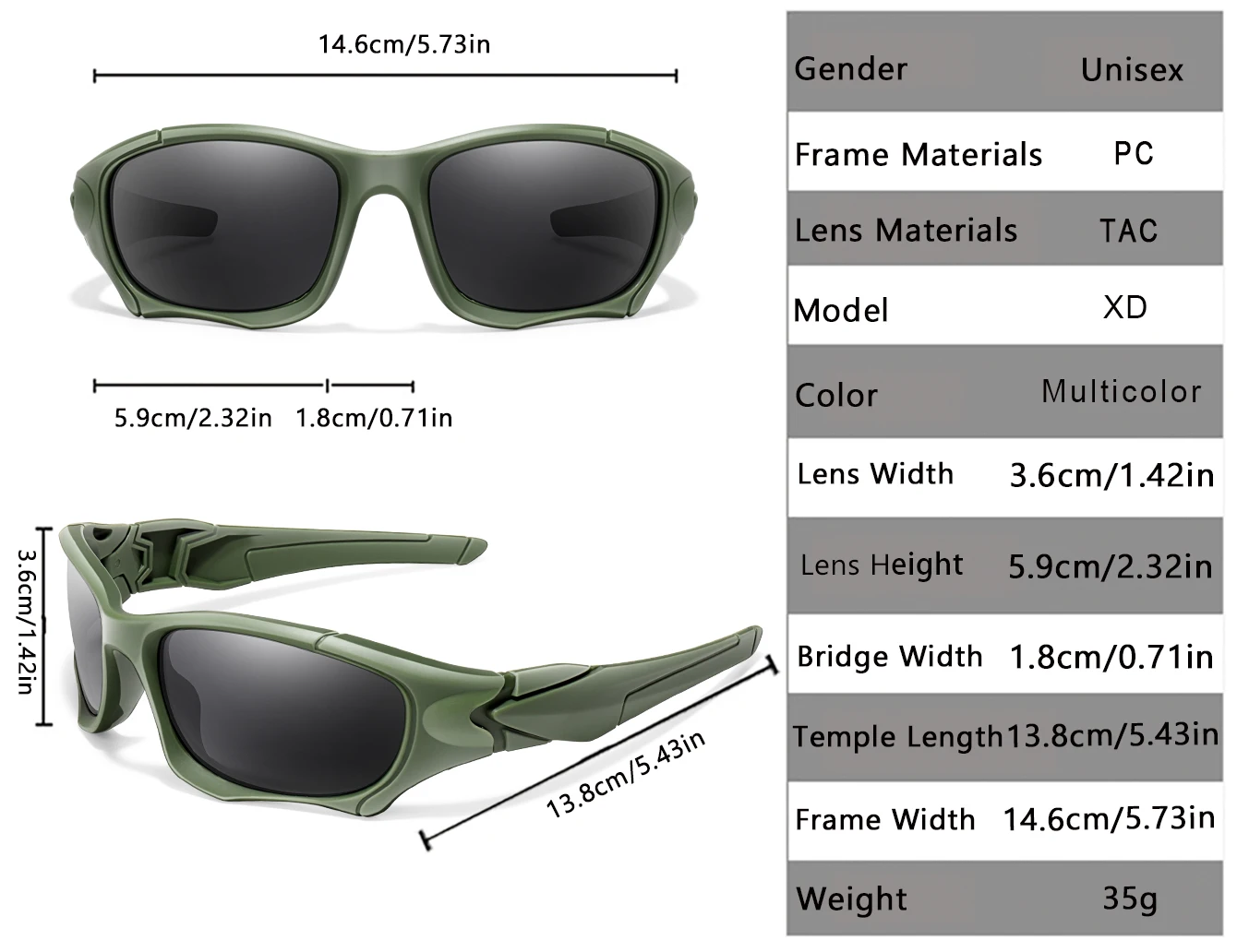 3-Pack Tactical Sport Sunglasses 2