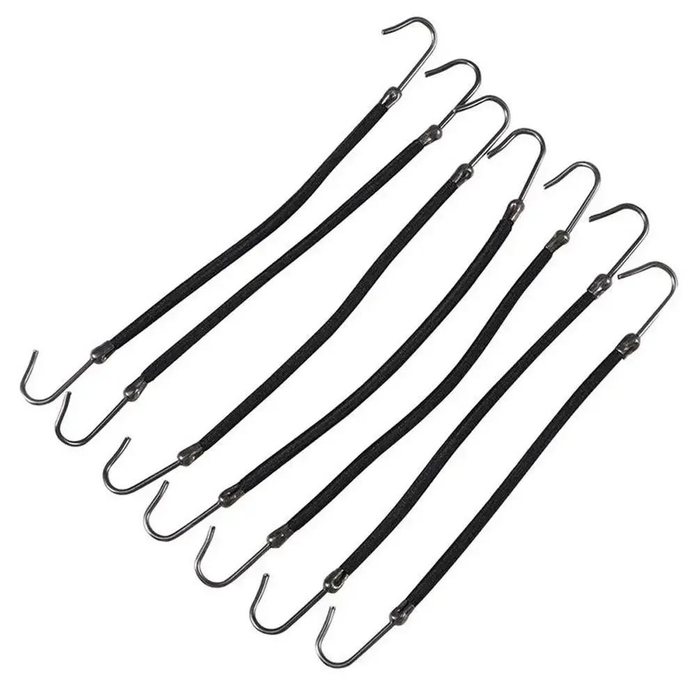 10PCS Pferdeschwanz Gummi Elastische Haken Haar Bands Für Frauen Pistole Haken Haar Zubehör Haar Krawatten Styling Werkzeuge Halter Bungee bands – Detail 12