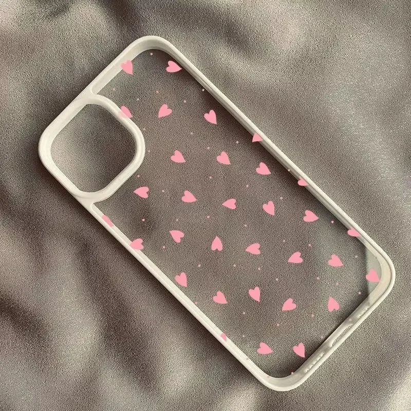 Adorable Pink Heart Phone Case Cover