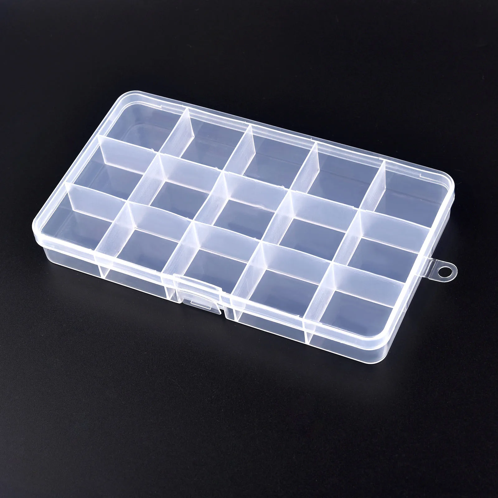 Clear Plastic Storage Box for Jewelry, Beads, and Small Accessories Organizer