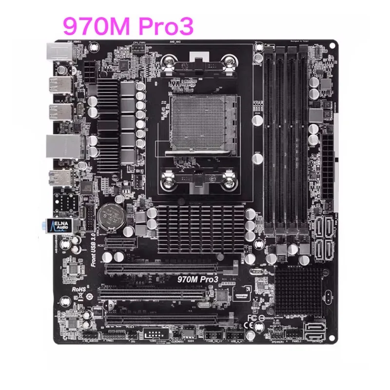 Asrock 970M Pro3 Motherboard 64GB AM3+ DDR3 Micro ATX Mainboard fully ...