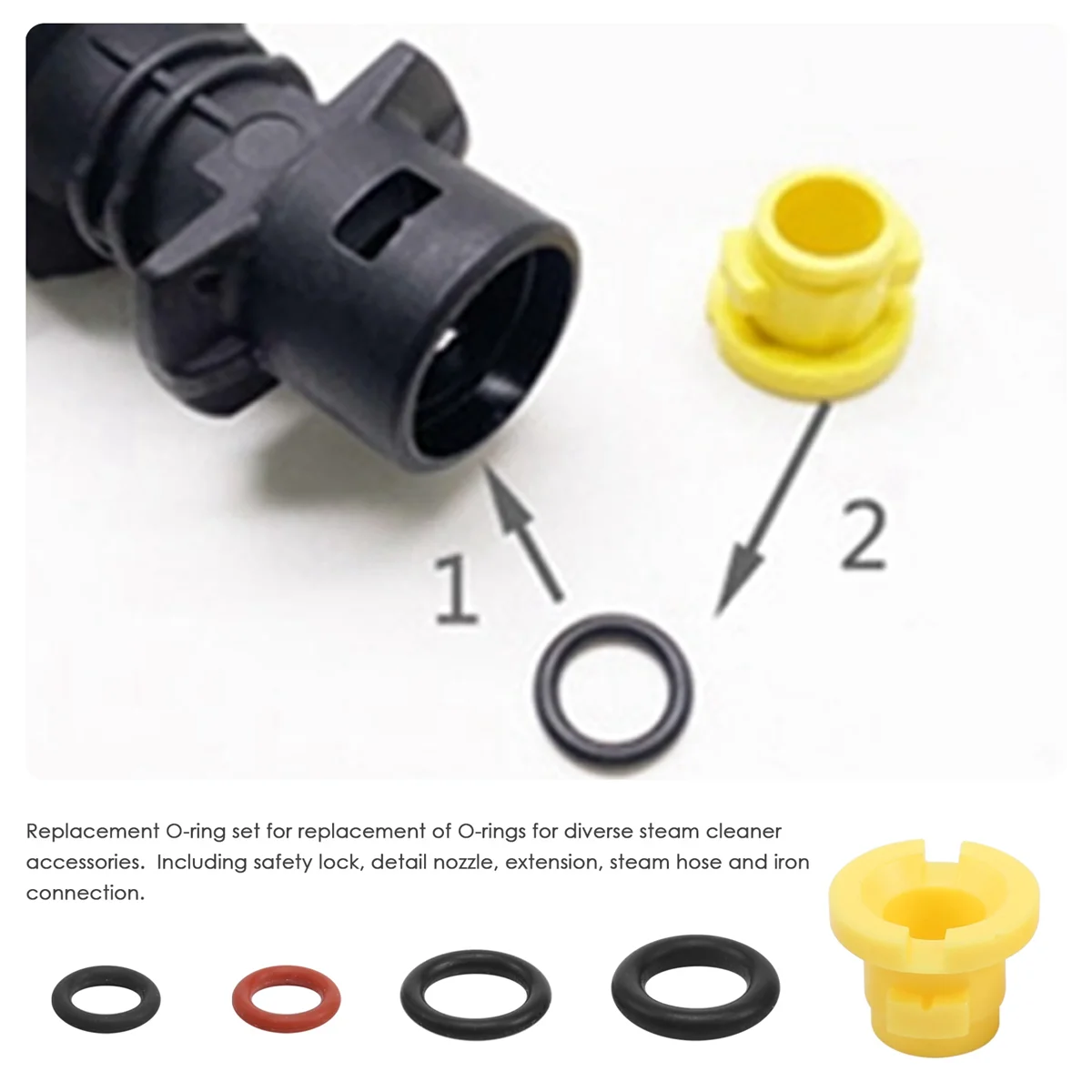 O-Ring for Karcher Lance Hose Nozzle Spare O-Ring Seal 2.640-729.0 Rubber O-Ring Pressure Washer for K2 K3 K4 K5 K6 K7 A images - 6