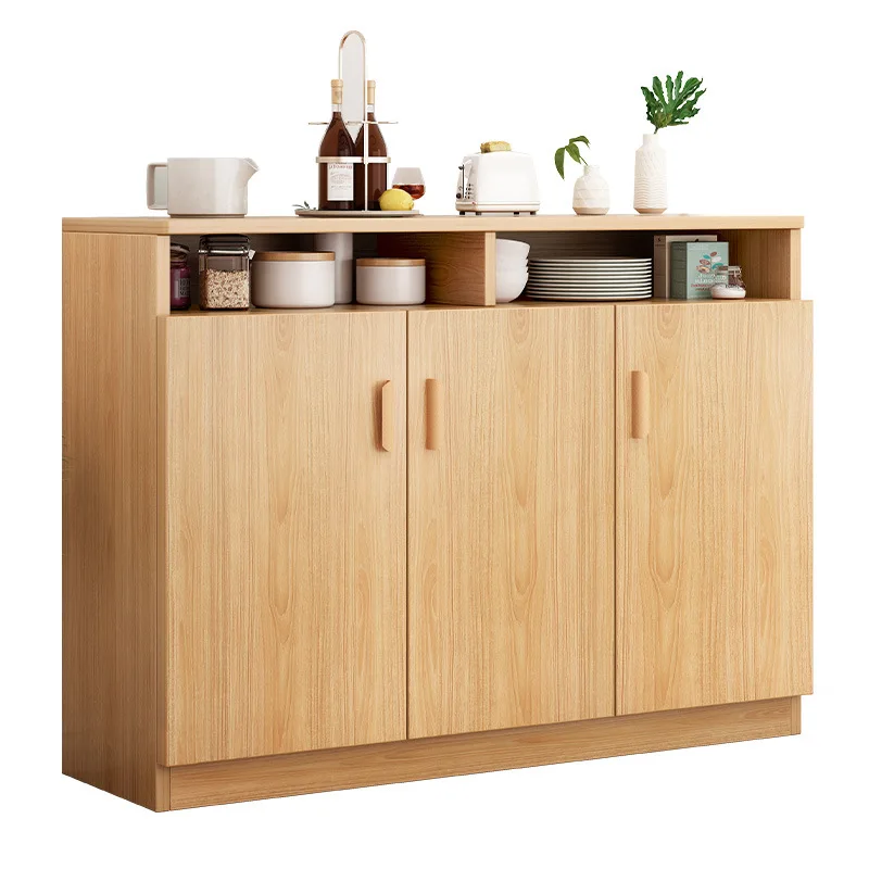 AOLIVIYA Living Room Wooden Sideboard Wine Cabinet Dish Storage Cabinet For Dining Room Kitchen Large Capacity Storage Shelf A7