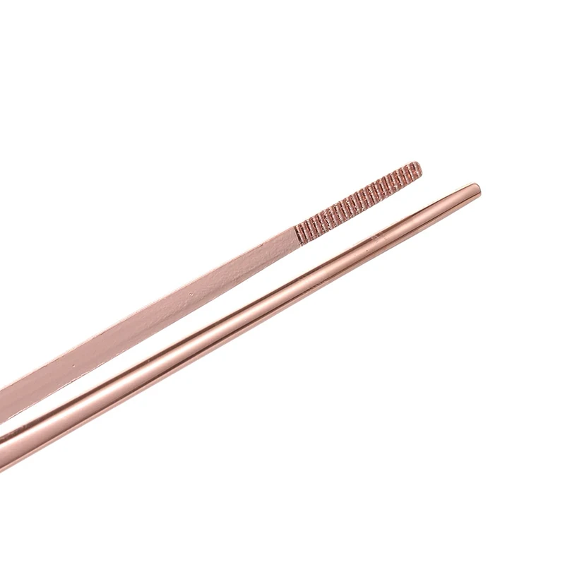 Set 3 Pinzette Da Cucina In Acciaio Inox - 16 Cm, Con Punte Offset E Impugnatura Scanalata, Antiscivolo, Lavabili In Lavastoviglie, Per Grigliate E Precisione