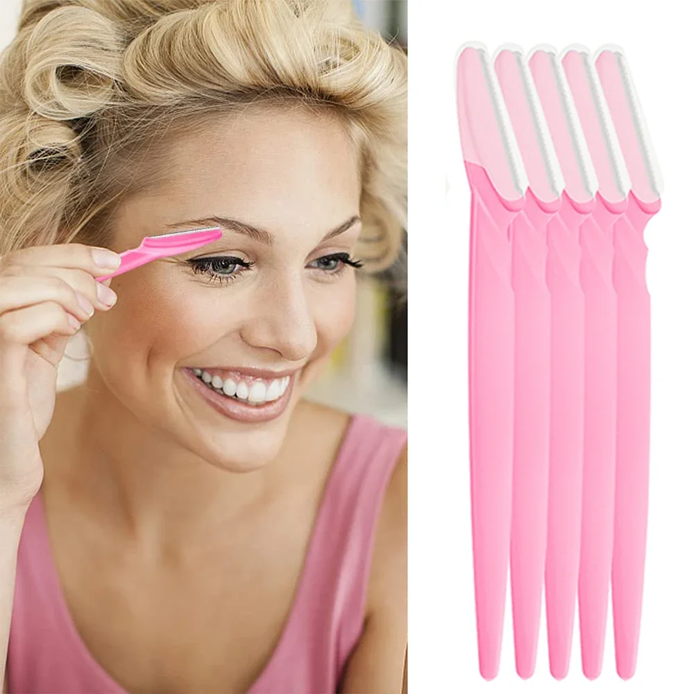 20Pcs Eyebrow Razor For Women Multipurpose Exfoliating Dermaplaning Tools Facial Razor With Precision Cover Small Makeup Tools eyebrow razor set eyebrow razor