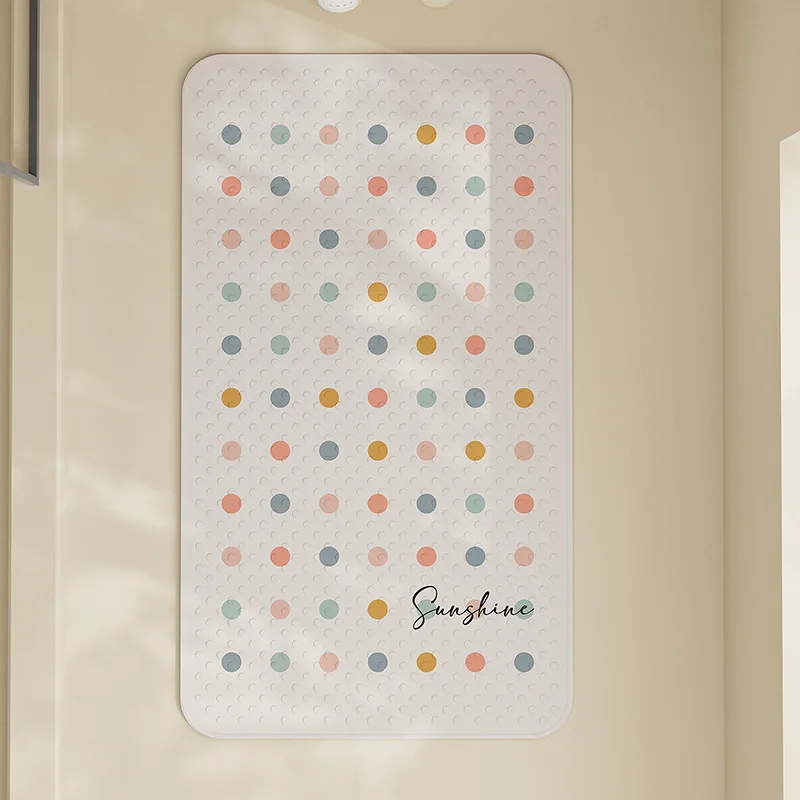 thumbnail image 1 of KAWAN - Alfombrilla de baño de PVC con dibujos animados, para colgar en la pared, segura para niños, suave almohadilla de masaje para pies para el baño del hogar, 1 of 5