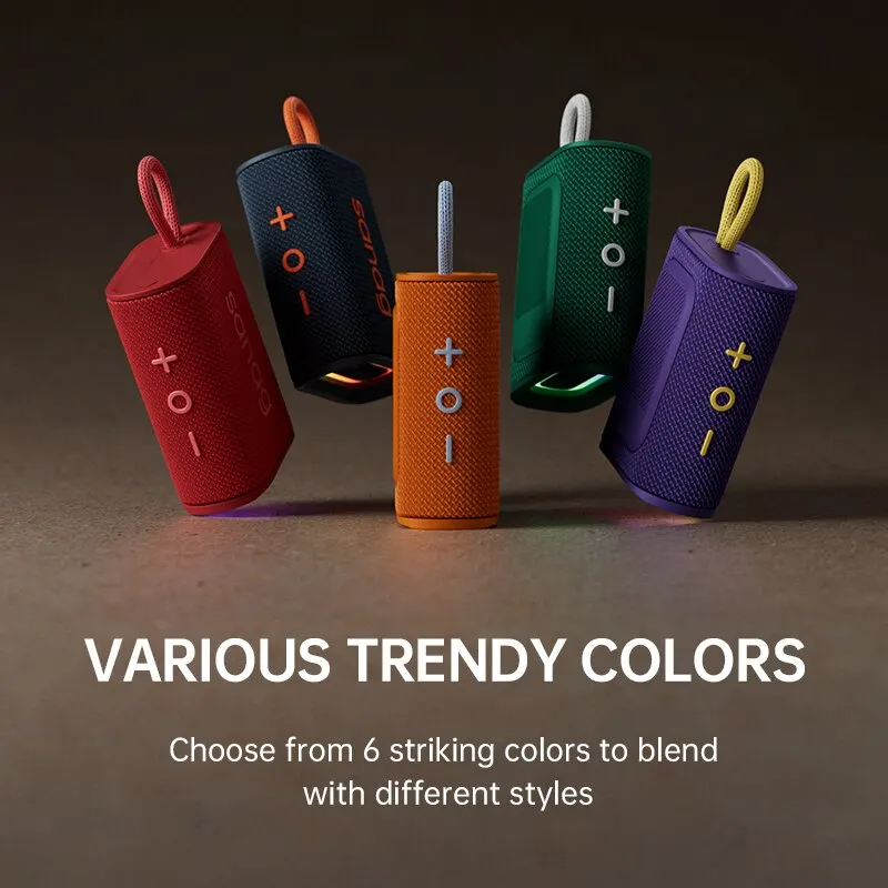 Bluetooth Speaker Mini Portable 5W IPX7 Waterproof APP Control Wireless Subwoofer Hands Free Call