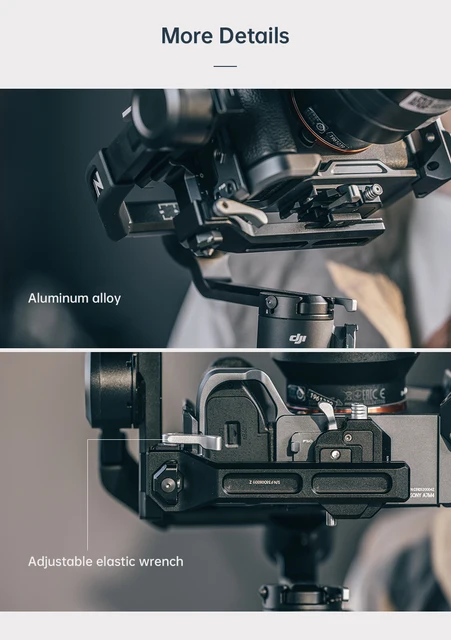DJI RS3 MINI+ULANZI F38クランプ ベースプレート Ulanzi FALCAM F38 Mini Cross Arm Quick Release Plate Base
