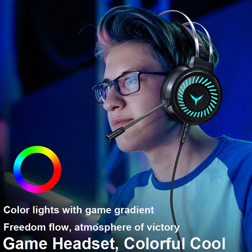 G58 Computer Headphone Wired Gaming Earphones Headset With Microphone Noise Reduction For PC Laptop Mobile Phone