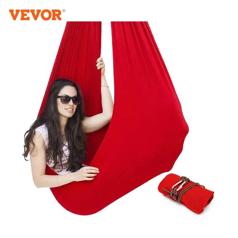 VEVOR Kids Adult Cotton Swing Hammock Autism ADHD ADD Therapy Cuddle Up