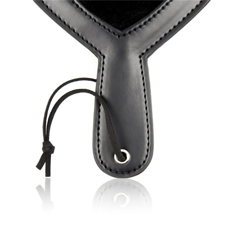 19cm Heart Shape Mini Paddle Riding Crops Flogger Horsewhips Spikes Leather Spanking Paddle Slapper Dressage Whips 6