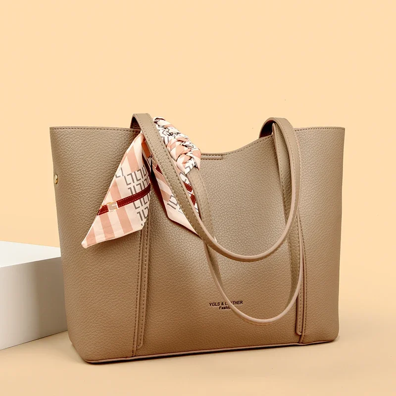 Really the brand small women's bag high-quality soft leather large ladies shoulder bag croc-embossed luxurious female handbag for...