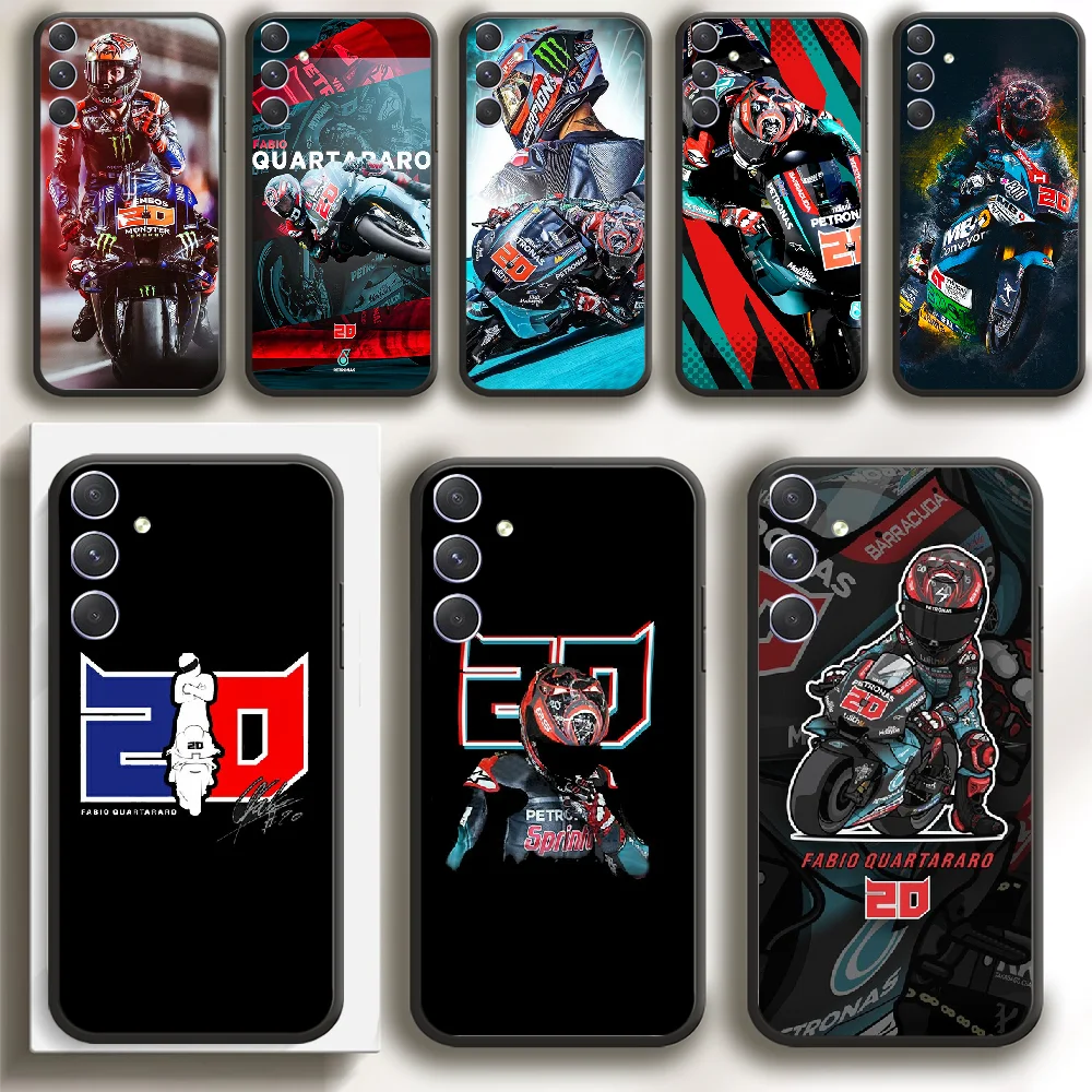 Custodia Per Telefono Fabio Quartararo Per Samsung Galaxy A 12 13 32 33 34 51 52 53 54 71 S 20 21 22 23 Ultra Tpu Plus Soft Black
