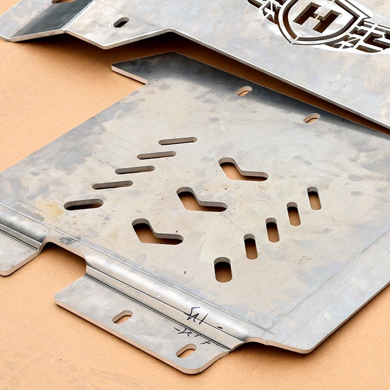 Wrangler JL underchassis protection plate modified Gladiator engine sand baffle