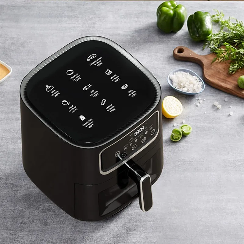 Intelligent Home Oven Export Manufacturers Fully Automatic Touch Electric Frying Pan Air Fryer 8L 5