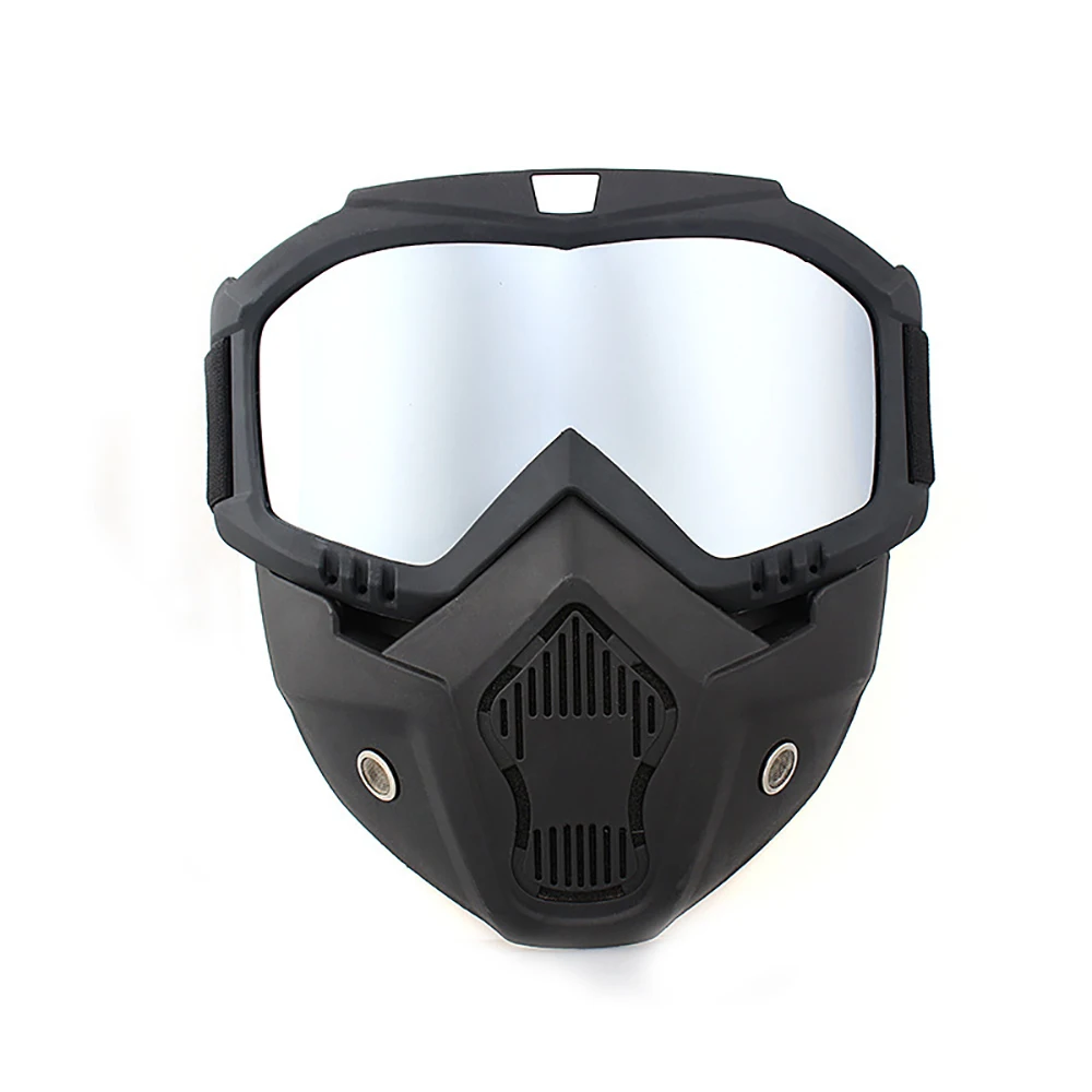 All-Terrain Tactical Cycling and Snowboarding Goggles with Detachable Face Mask