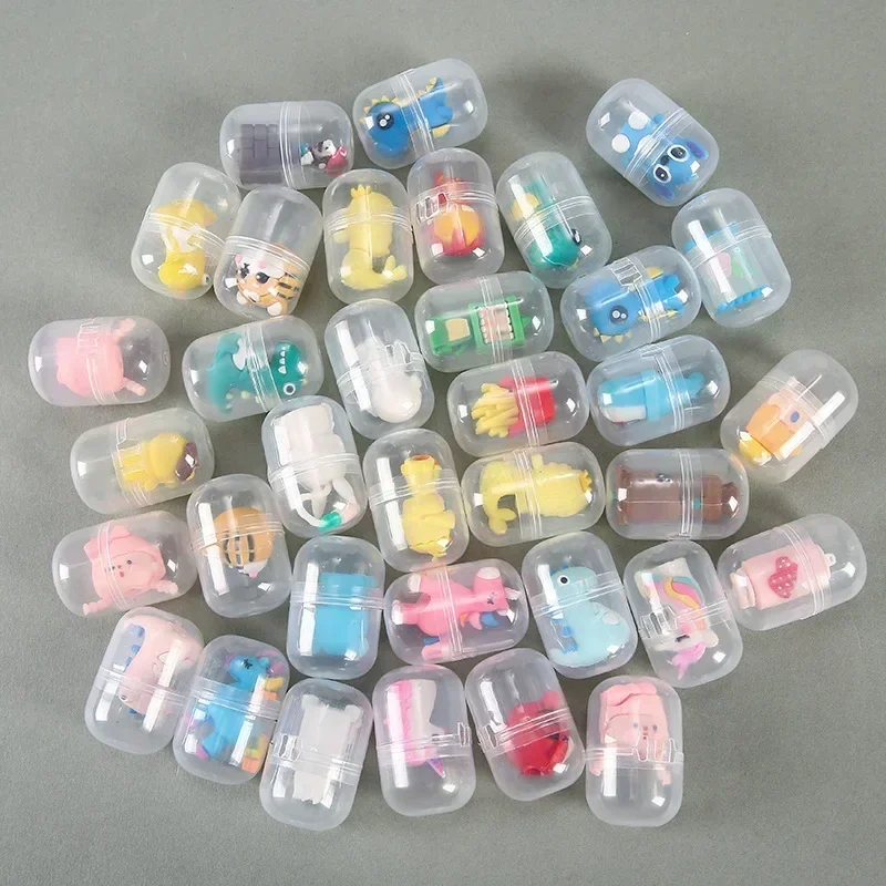 Cute Cartoon Capsule Twist Egg Toy Kids Twist Egg Machine Game Machine Gift Ball Kindergarten Small Dolls Toys Random Style 2