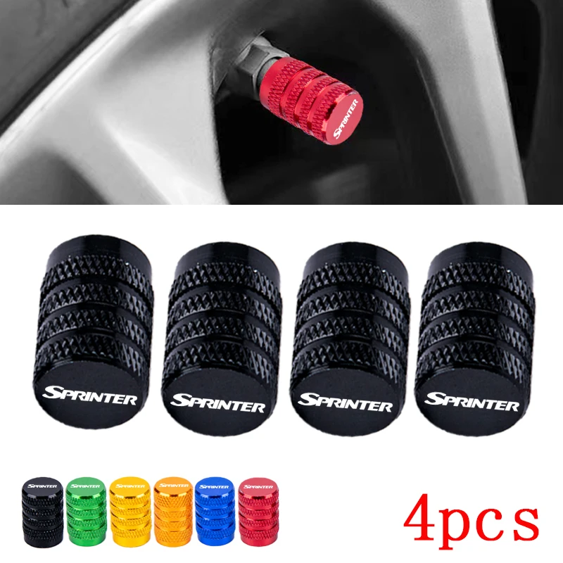 4pcs Car Tire Valve Caps - Airdust Waterproof Stem Covers