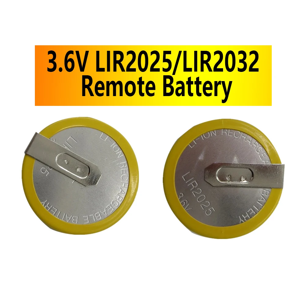 100pcs 3.6V LIR2025 LIR2032 Rechargeable Battery Remote Car Key Shell Cover Case Battery For BMW 3 5 Series e46 e39 e36 e38 e34
