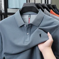 Polo à manches courtes 100% coton haut de gamme marque de luxe mode Paul poney broderie Golf hommes tops Business Casual t - shirt 3