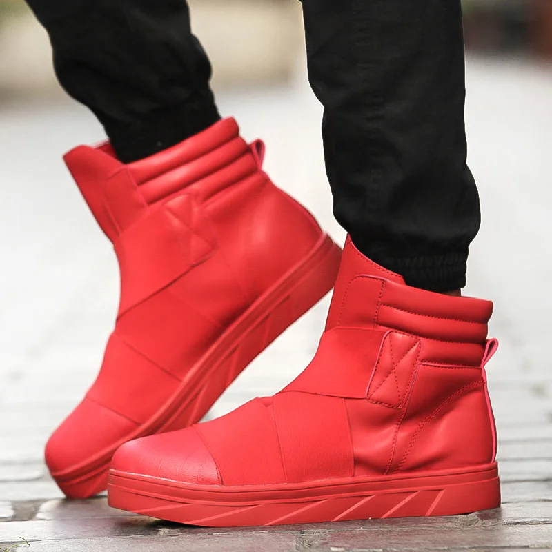 New-Men-Autumn-Winter-Ankle-Snow-Boots-Outdoor-Red-Sneakers-Male ...