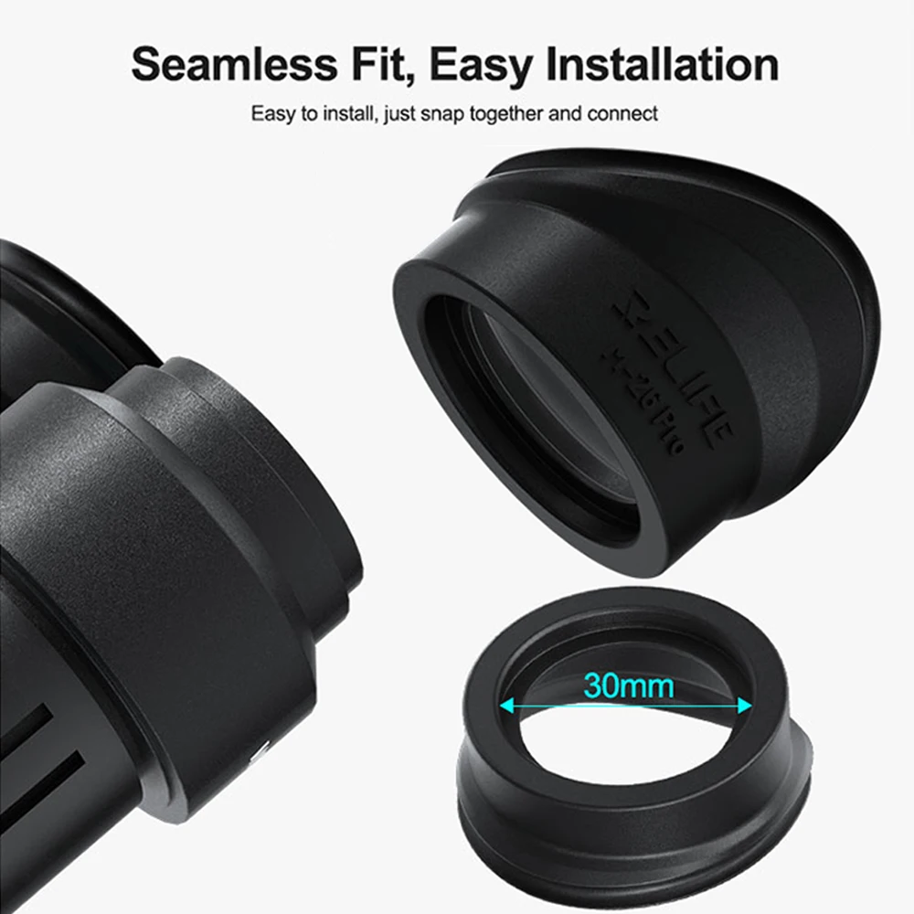 RELIFE M-26 Pro Microscope 3D Goggles Rubber Eyepiece Cover Protective Silicone Eyecup Most Microscopes Light-shielding Tool Eye Protector Cups