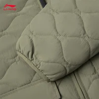 LI-NING Way of Wade veste rembourrée en coton pour hommes Polyamide coupe ample rétro à la mode hiver manteaux décontractés AJMU285 5