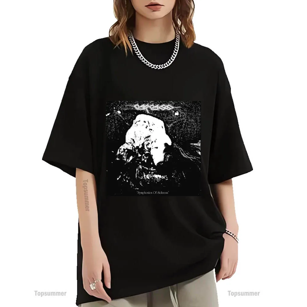 

Футболка Symphonies Of при болезни, альбом, тушка, футболка, Женская Ретро Уличная одежда, футболки с коротким рукавом