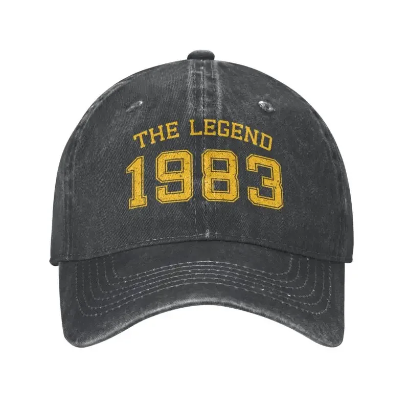 

Custom Cotton The Legend Born In 1983 Baseball Cap Men Women Breathable Dad Hat Streetwear