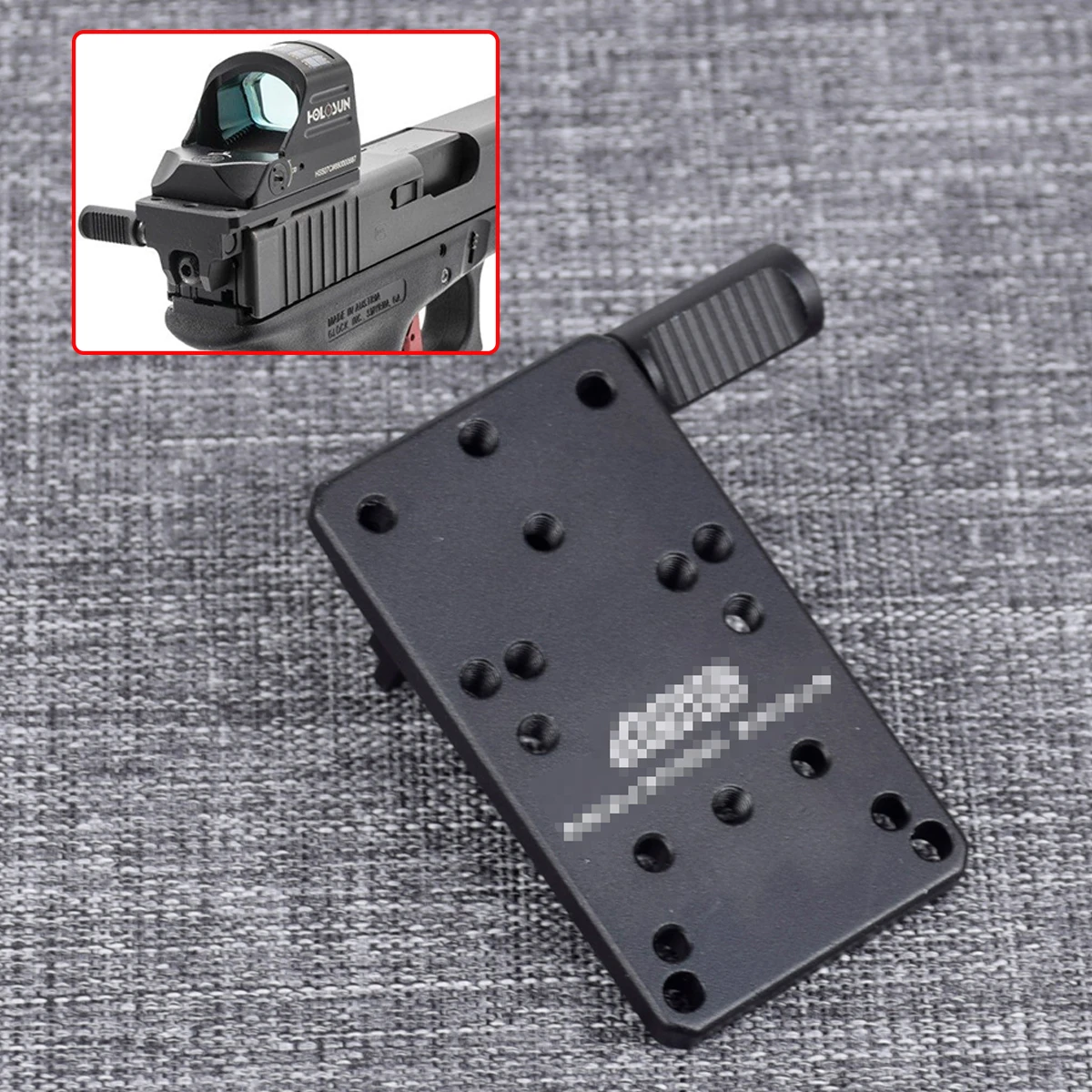 Universal Glock Rear Sight Mount Pistol Red Dot Scope Reflex Mount