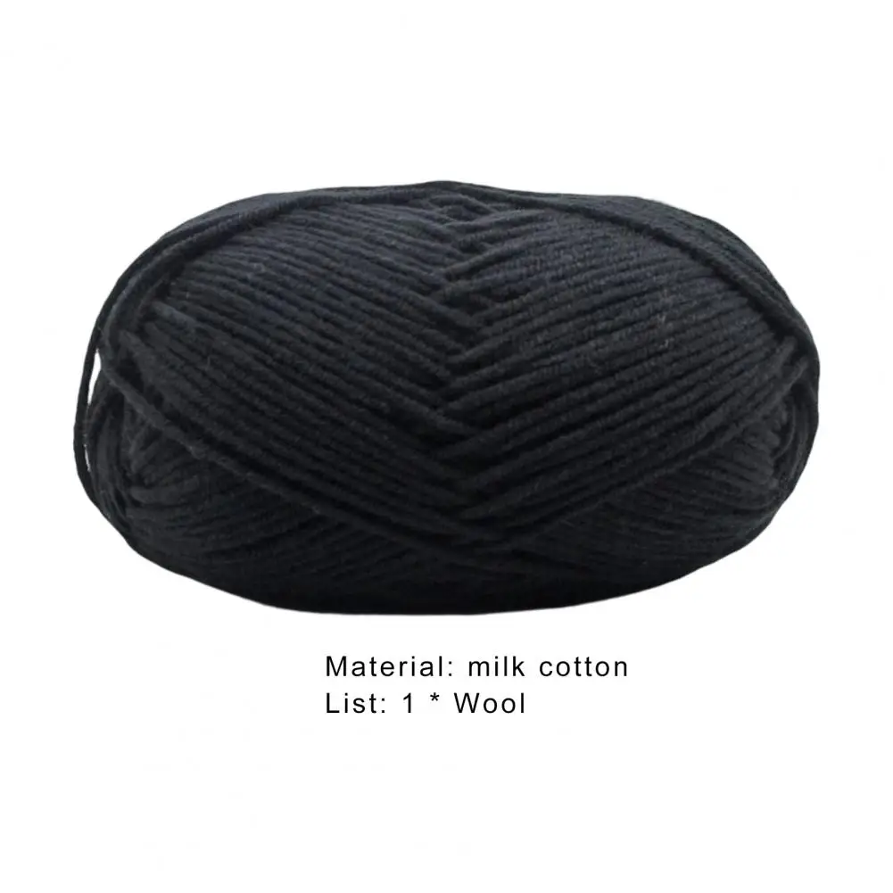 50g Knitting Wool Yarn Professional Needlework DIY 4Ply Milk Cotton Crochet Knitted Yarn Dyed Lanas For Crochet Sweater Hat Doll 5