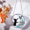Suncatcher Moon Cat Acrylic Colorful Suncatcher Hanging Decoration Suitable For Bedroom Living Room Terrace Wall Gable Window 2