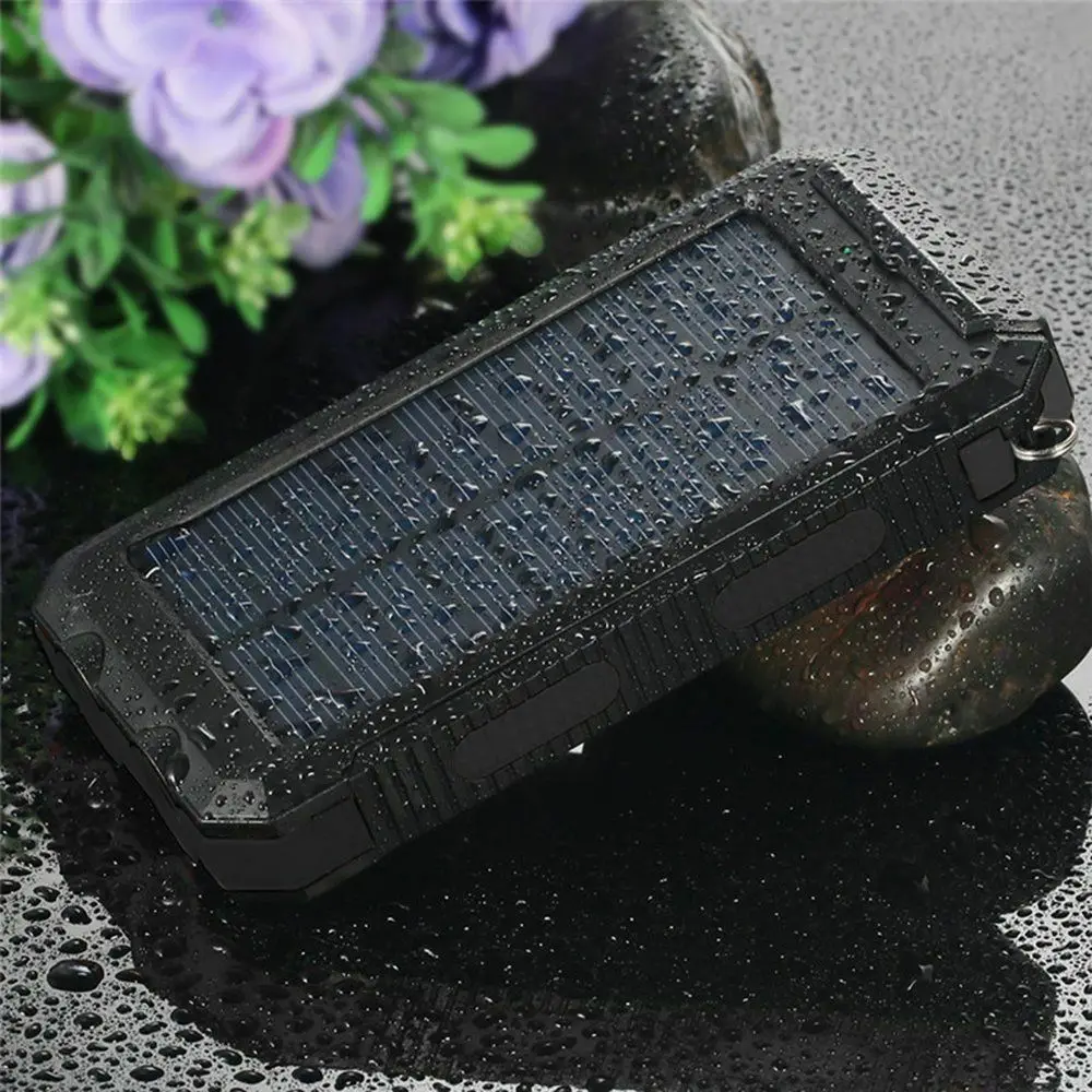 Banco de Energia Solar 50000mah Portátil Led Luz Bateria Externa Usb Carregador Viagem à Prova Impermeável Água Powerbank para Iphone Xiaomi Samsung - Image 3