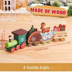 Festive Christmas Train Ornament - Perfect Holiday Decoration & New Year Gift (Wooden 04)